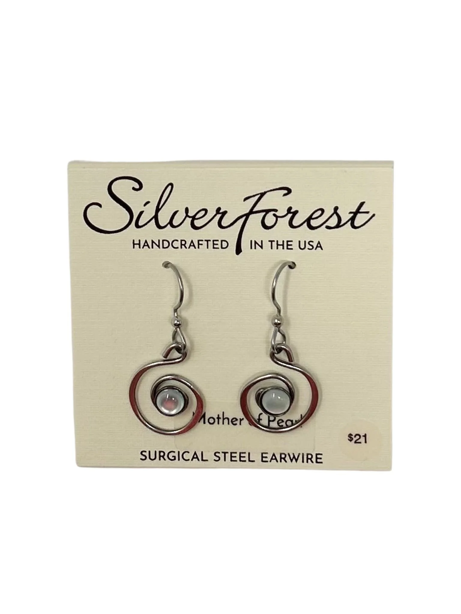 Coil with Stone Earrings