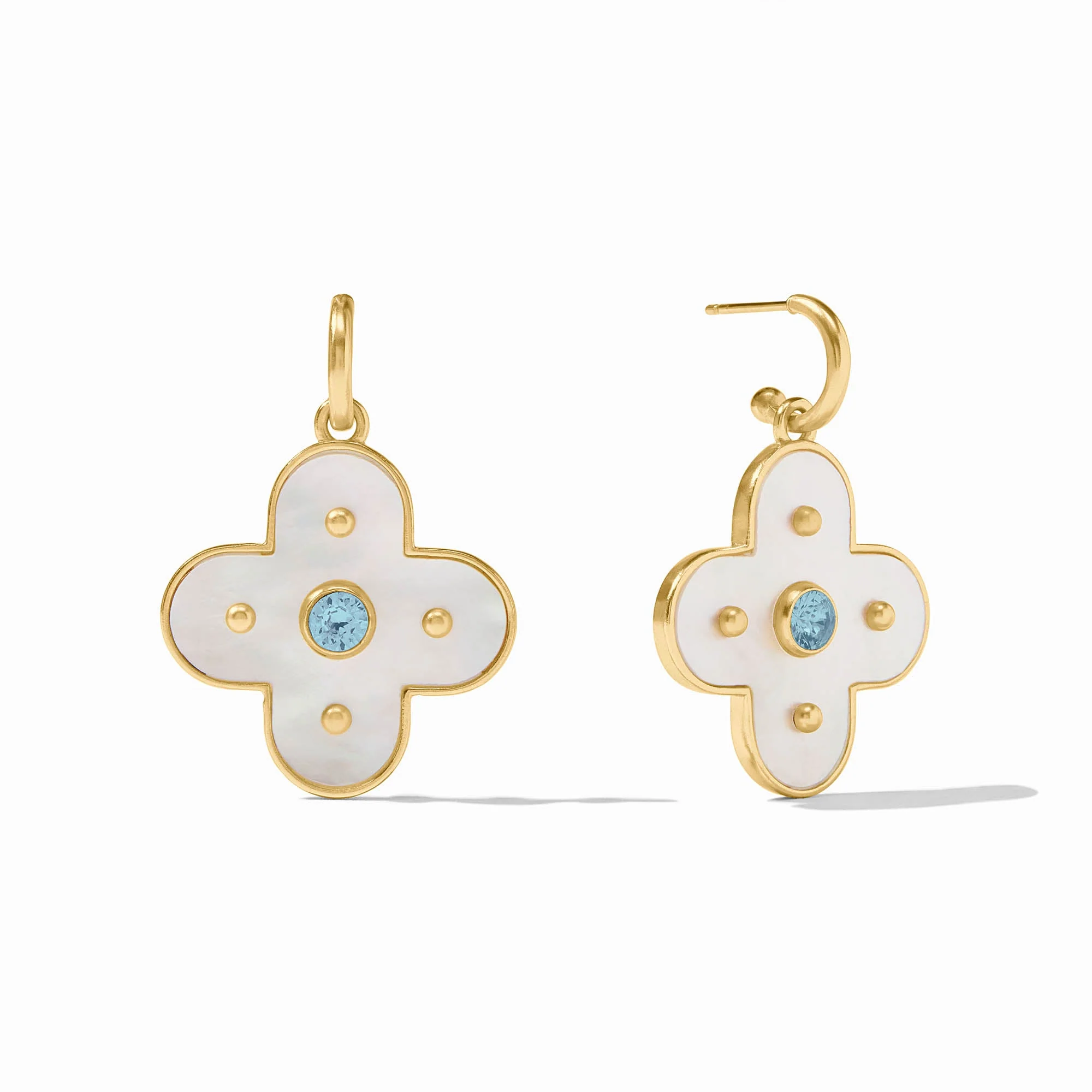 Colette Statement Hoop & Charm Earring - Image 3