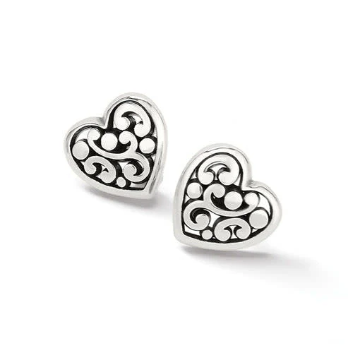 Contempo Heart Post Earrings - Image 2