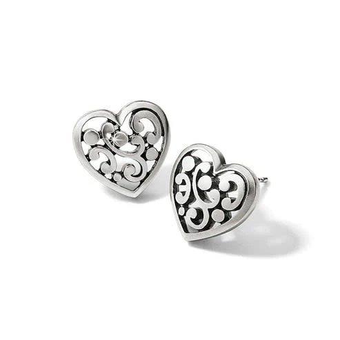 Contempo Heart Post Earrings - Image 3