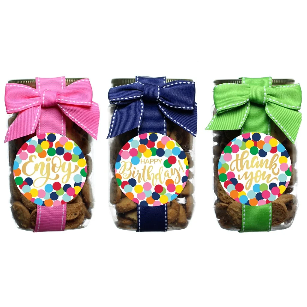 Confetti Dot Cookie Pint Jar - Sold Individually - Image 4