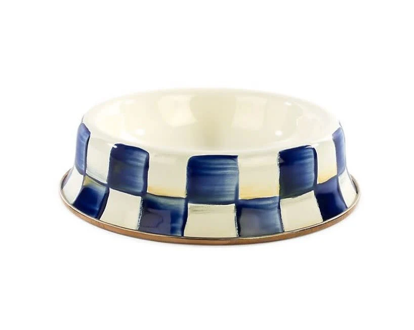 Royal Check Enamel Cat Dish - Image 2
