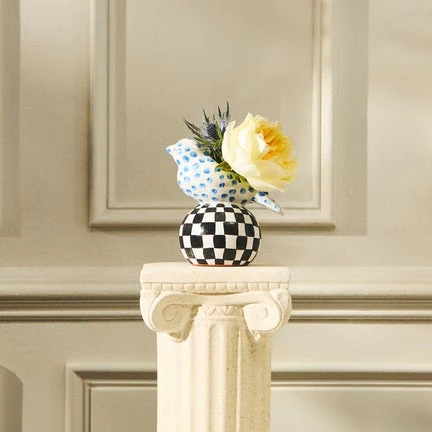 Mackenzie Childs Collectors Series Bird Vase - Image 3