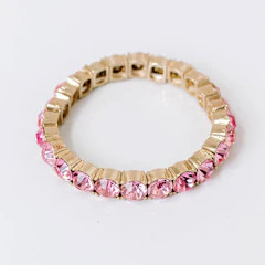 Pink Sparkle Stretch Bracelet