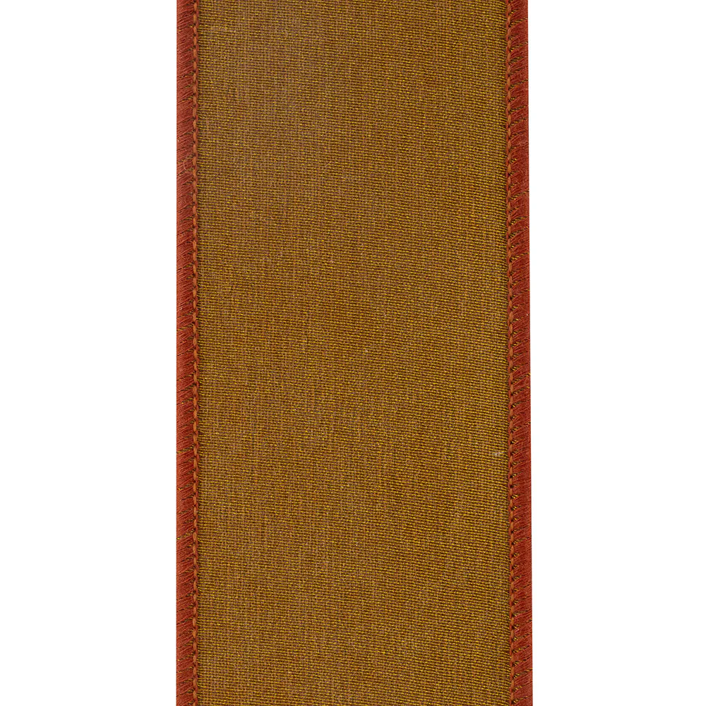 2.5 inch Corduroy Deluxe Mesh Backed Wired Edge Ribbon - Image 2