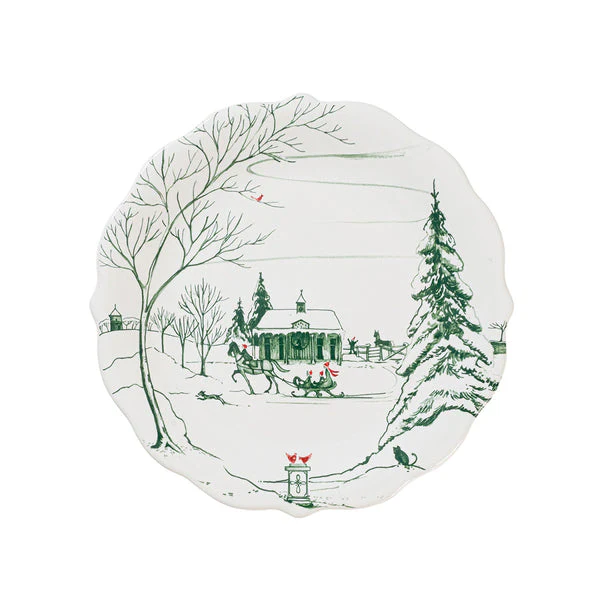 Country Estate Winter Frolic Party Plate - Evergreen - Image 10