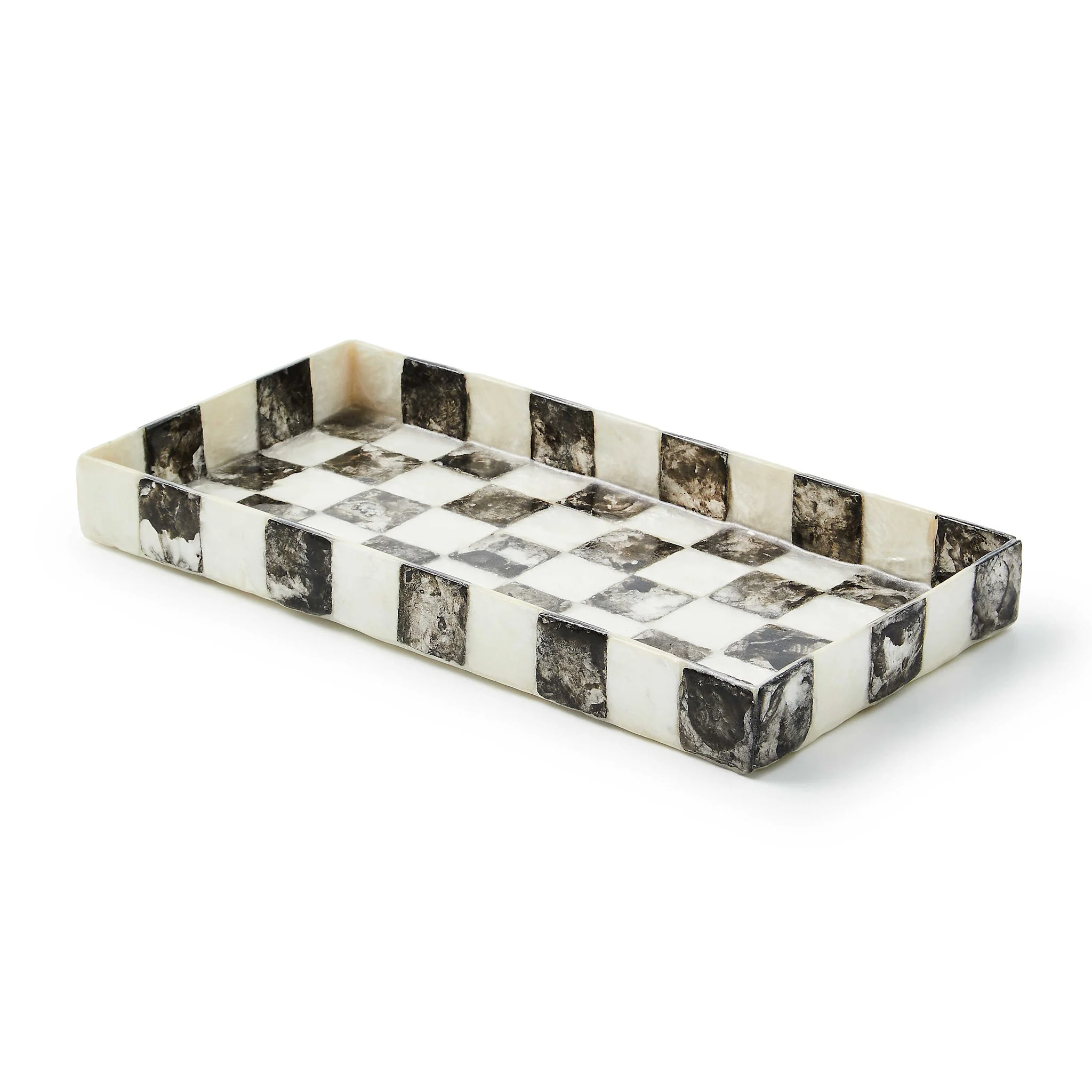 Courtly Check Capiz Vanity Tray