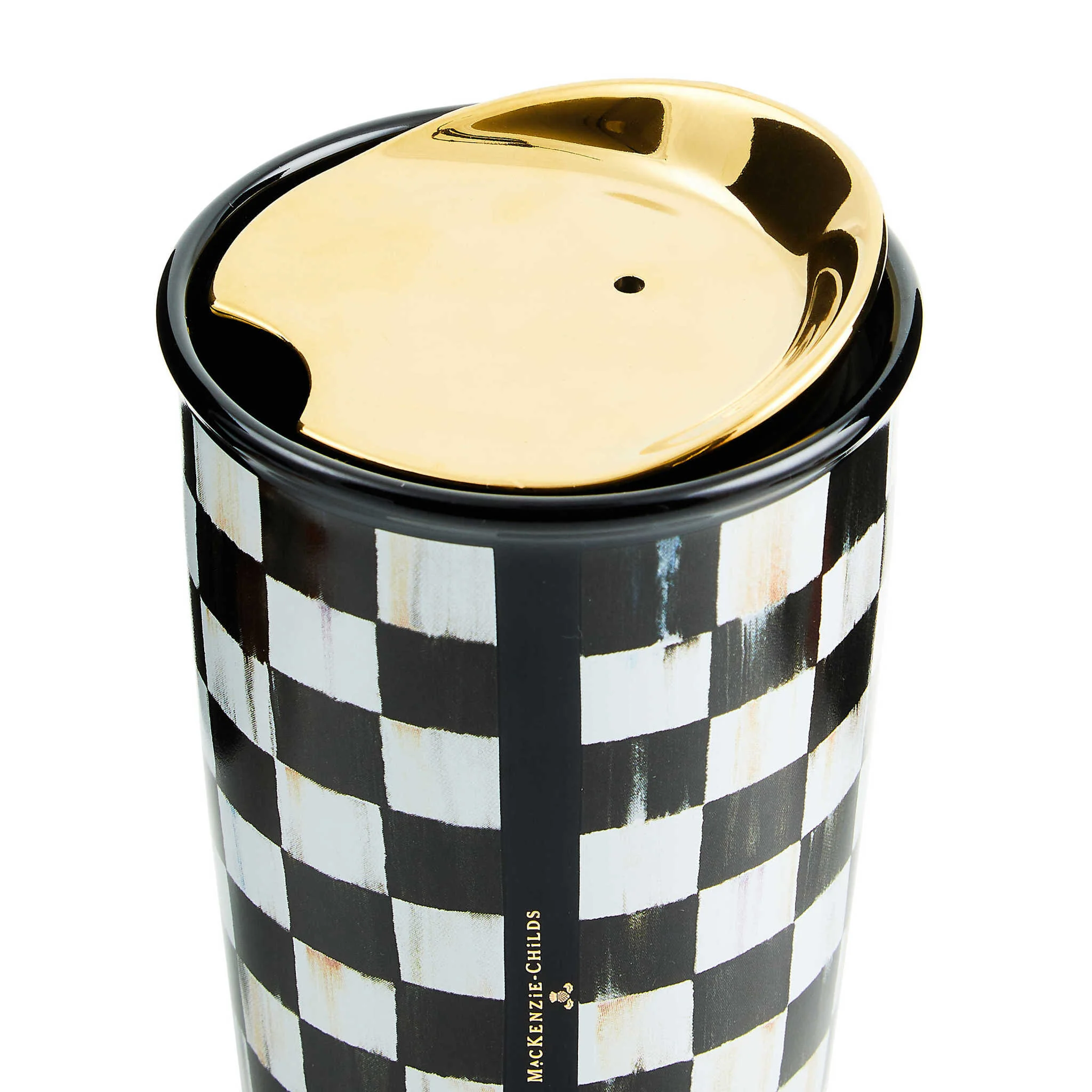 Courtly Check Ceramic Travel Cup - Image 2