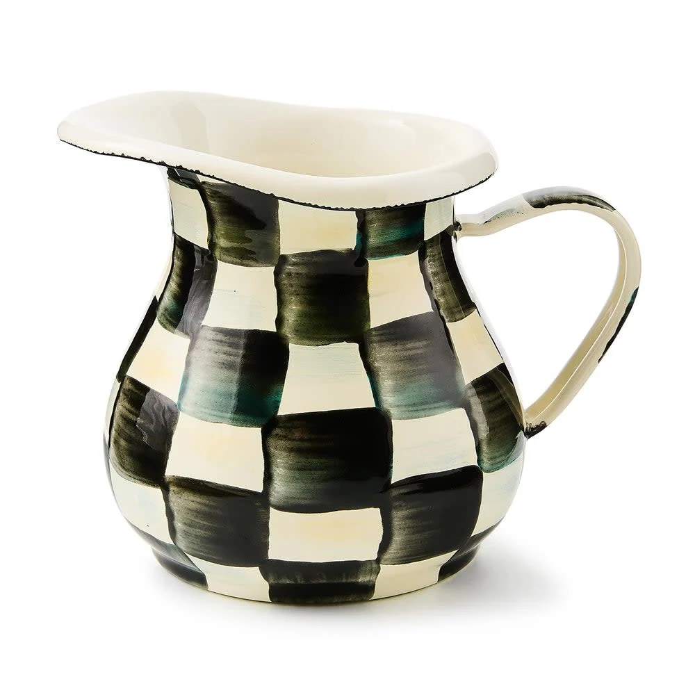 Courtly Check Enamel Creamer
