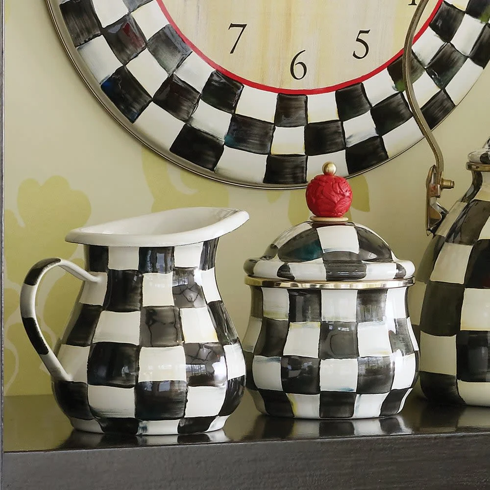 Courtly Check Enamel Creamer - Image 2