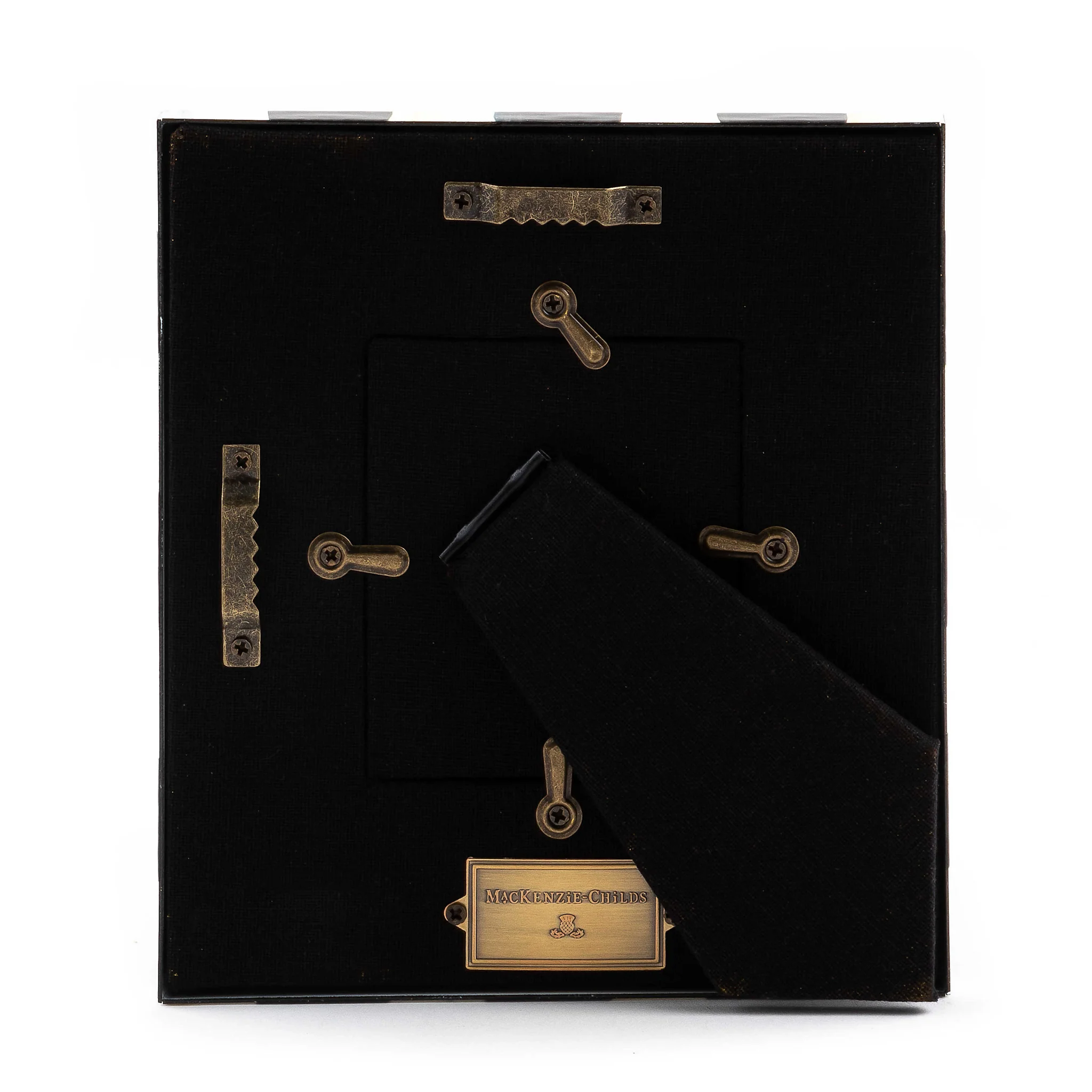 Courtly Check Enamel Frame - 2.5" x 3" - Image 3