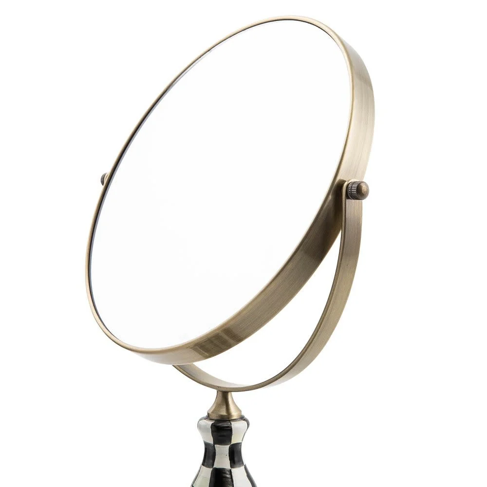 Courtly Check Enamel Vanity Mirror - Image 2