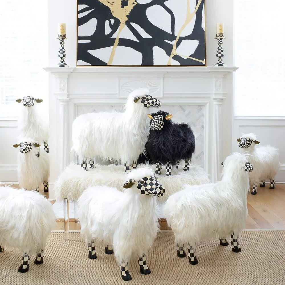 Courtly Check White Sheep - Large - Image 3