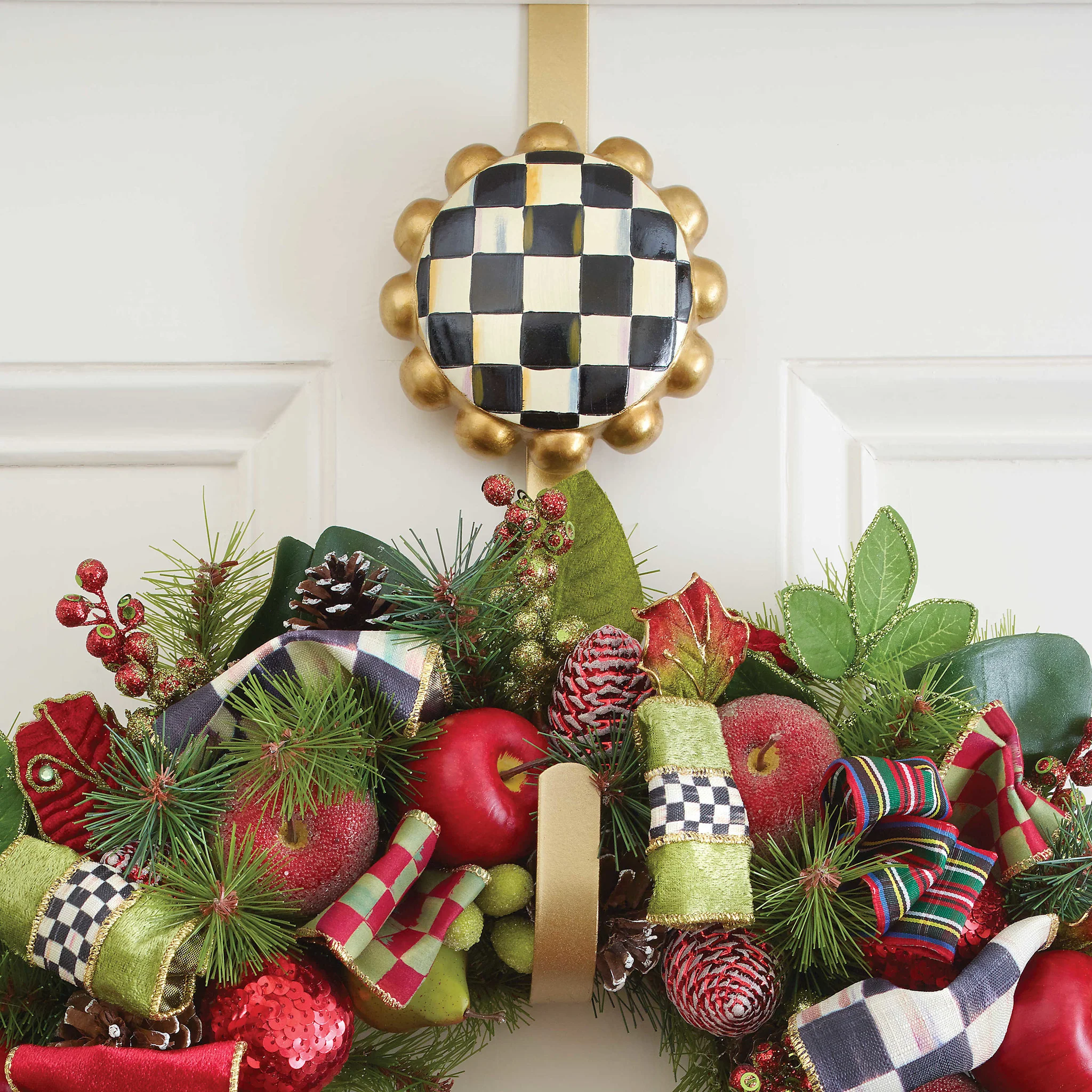 Courtly Check Wreath Hanger - Image 2