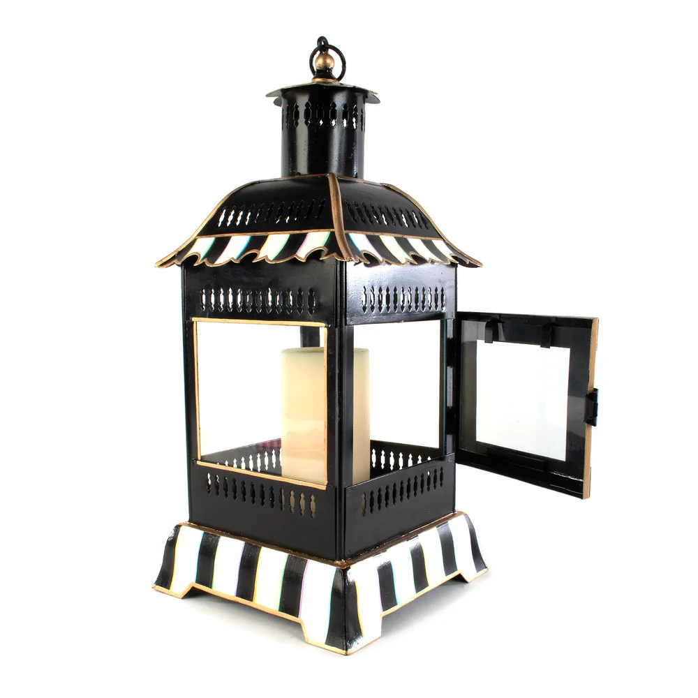 Courtly Stripe Small Candle Lantern - Image 2