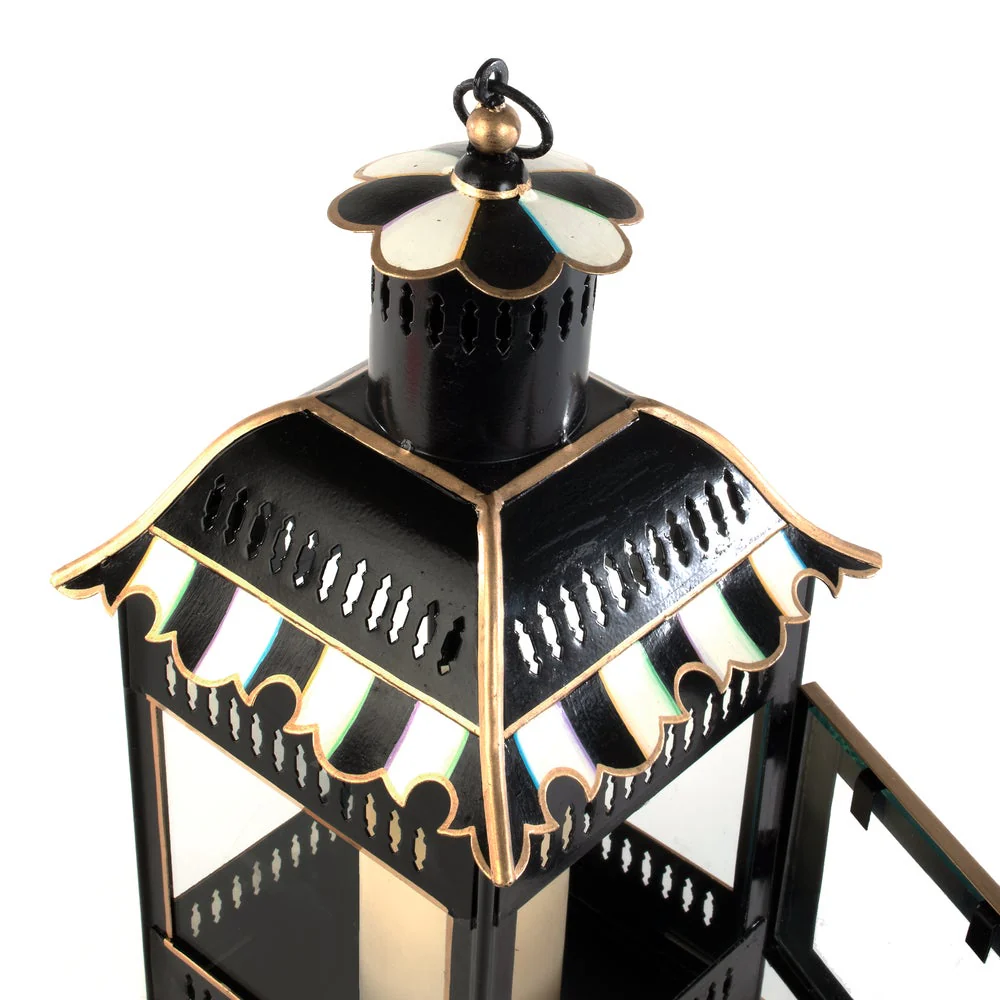 Courtly Stripe Small Candle Lantern - Image 3