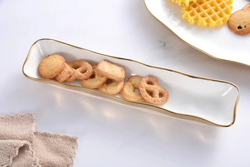 Cracker Tray Curvy  White Gold - Image 2