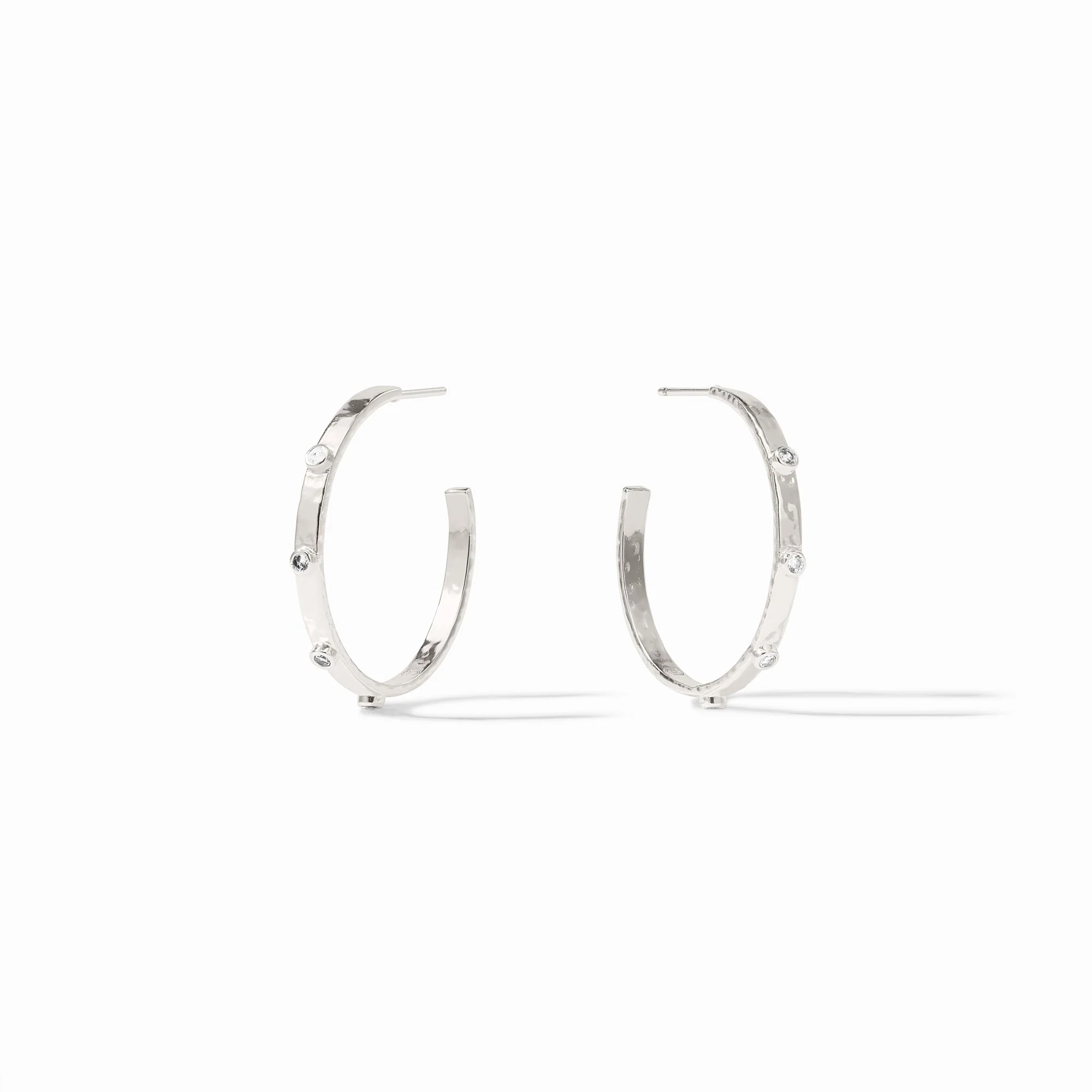 Crescent Stone Hoop - Image 5
