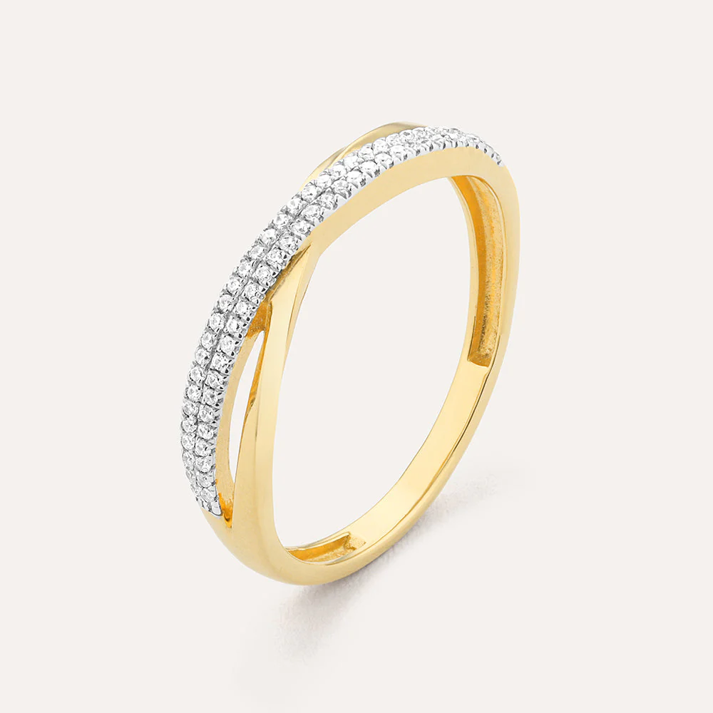Crisscross Stackable Ring - Image 5