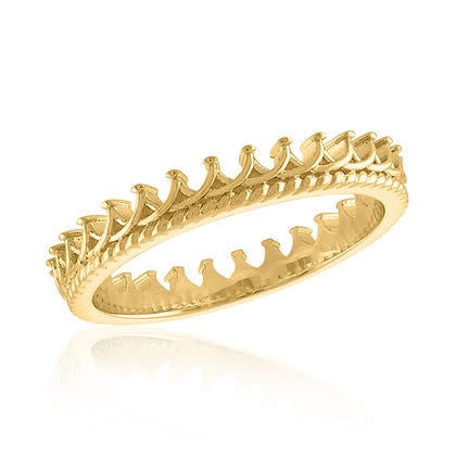 Crown Gold Layers Ring - Image 3