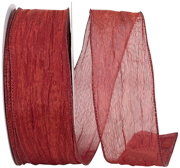 Crushed Mesh Elegance Wired Edge Ribbon - Image 3
