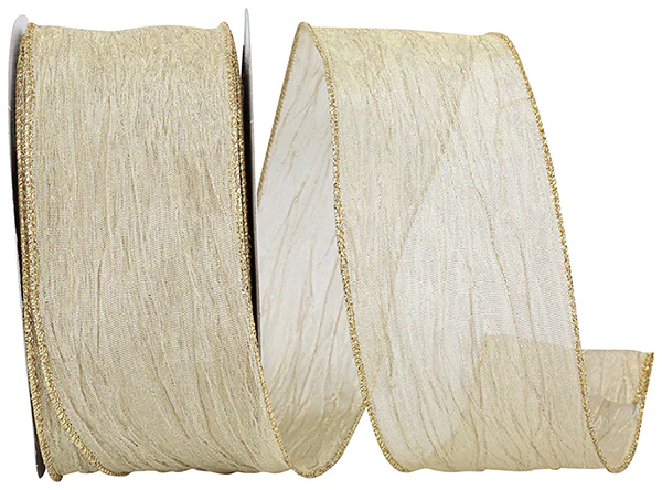 Crushed Mesh Elegance Wired Edge Ribbon - Image 9