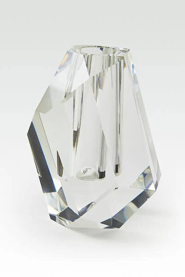 Crystal “Rock Shape” Vase Large