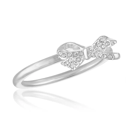 CZ Bow Stack Ring - Image 3