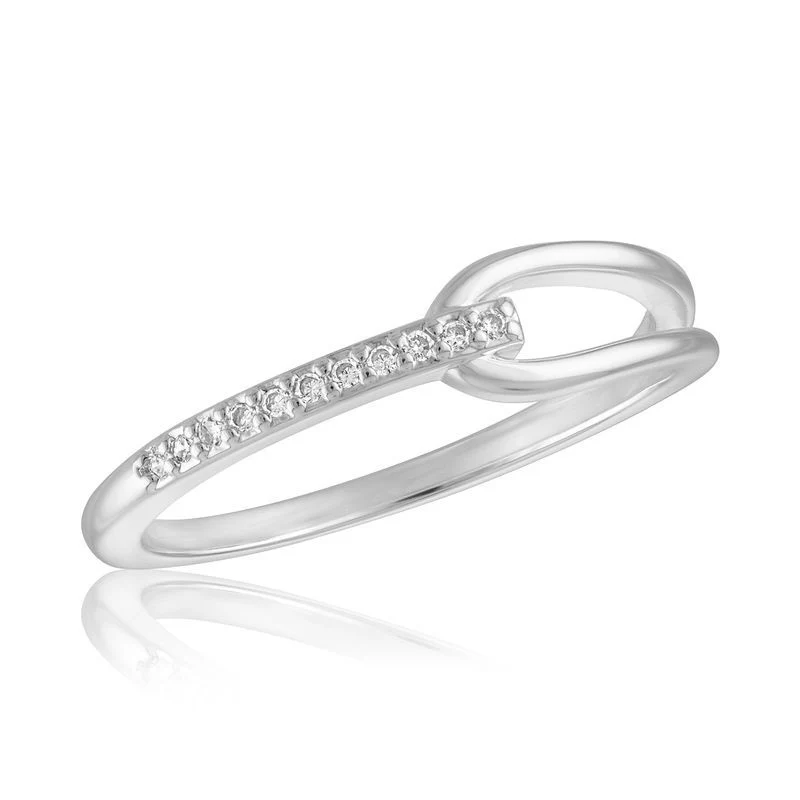 CZ Loop Stack Ring - Image 5