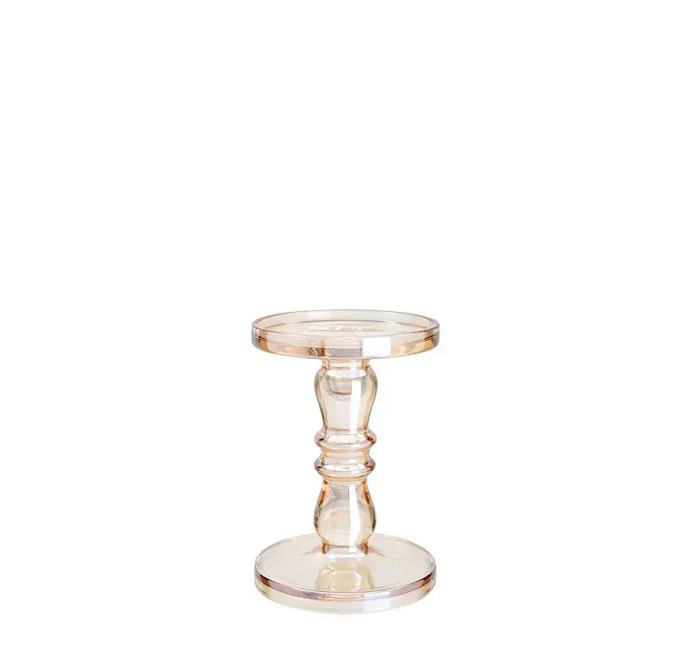 7.7" - Glass Candle Holder