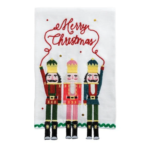 Dangle Embroidery Christmas Towel - Image 2