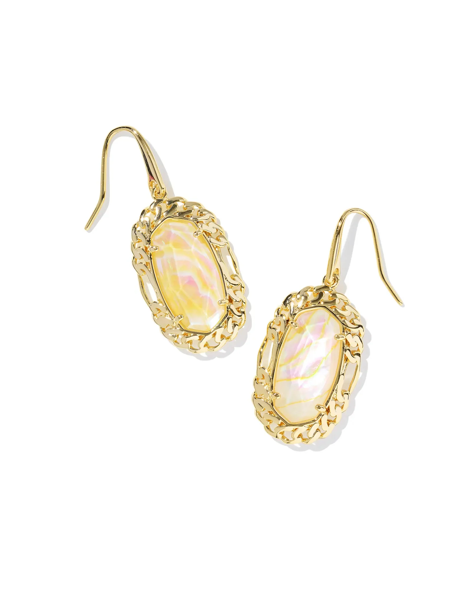 Dani Figaro Frame Drop Earrings - Image 6