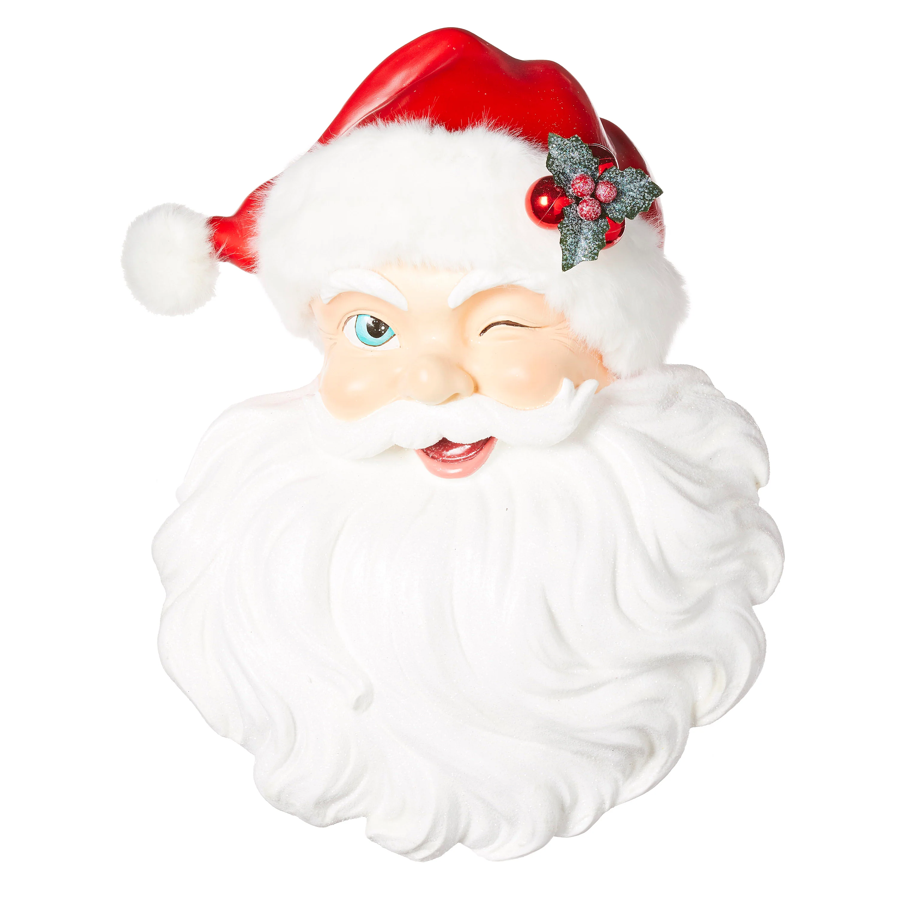 *DC* 18" Santa Face Wall Art