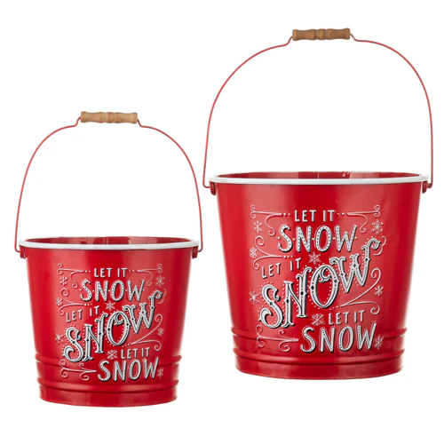 "DC" Let It Snow Handled Bucket