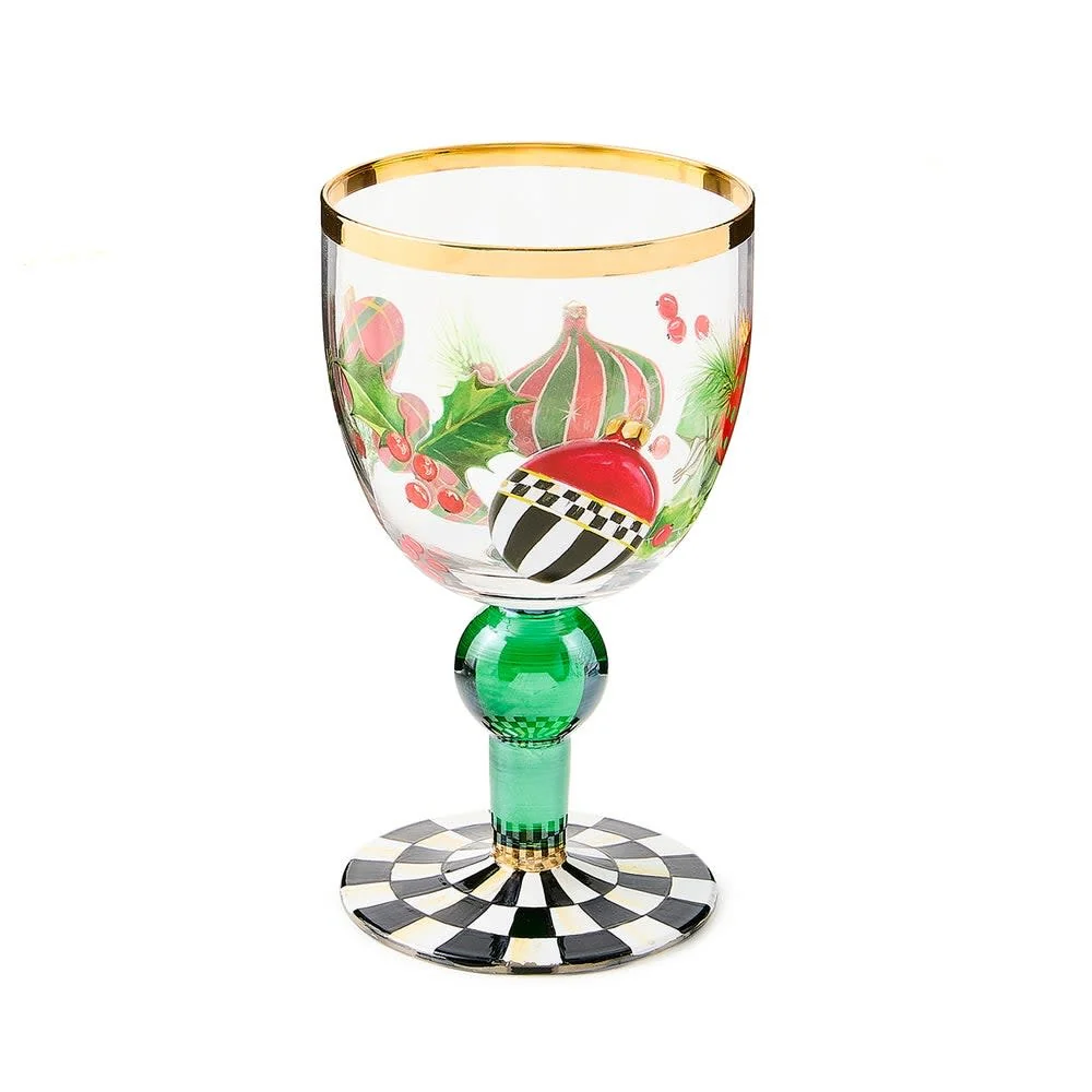 Deck the Halls Wine Glass - Image 2