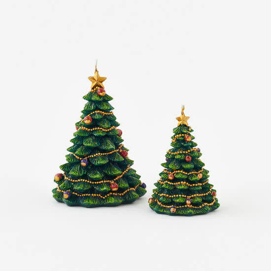 Decorated Tree Candle