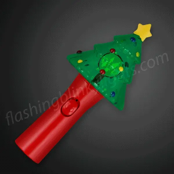 Deluxe Christmas Tree Wand with Spinning Lights