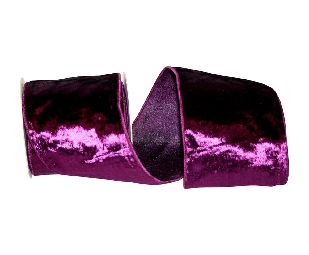 Designer Plush Velvet Elite Wired Edge Ribbon - Image 2