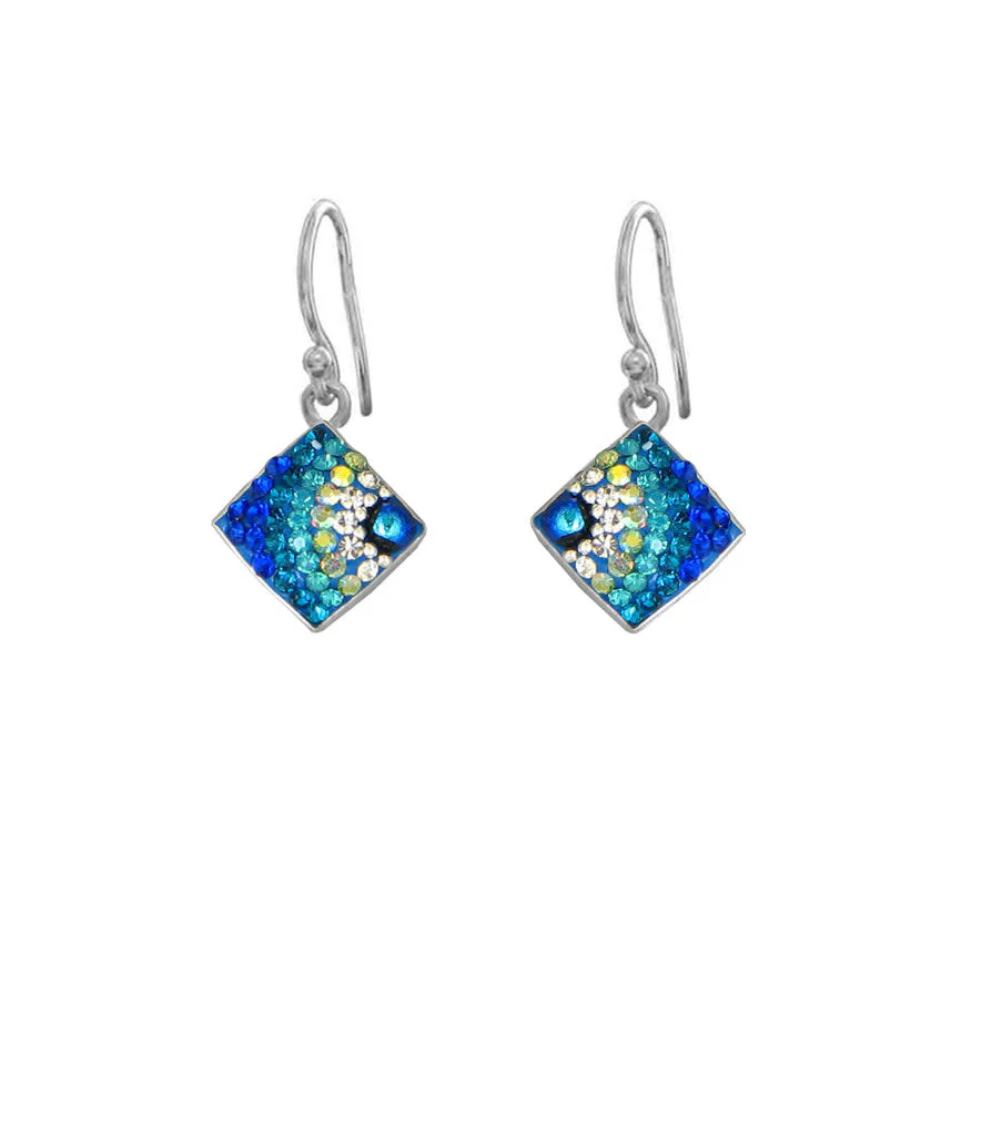 Diamond Shaped Drop Earrings