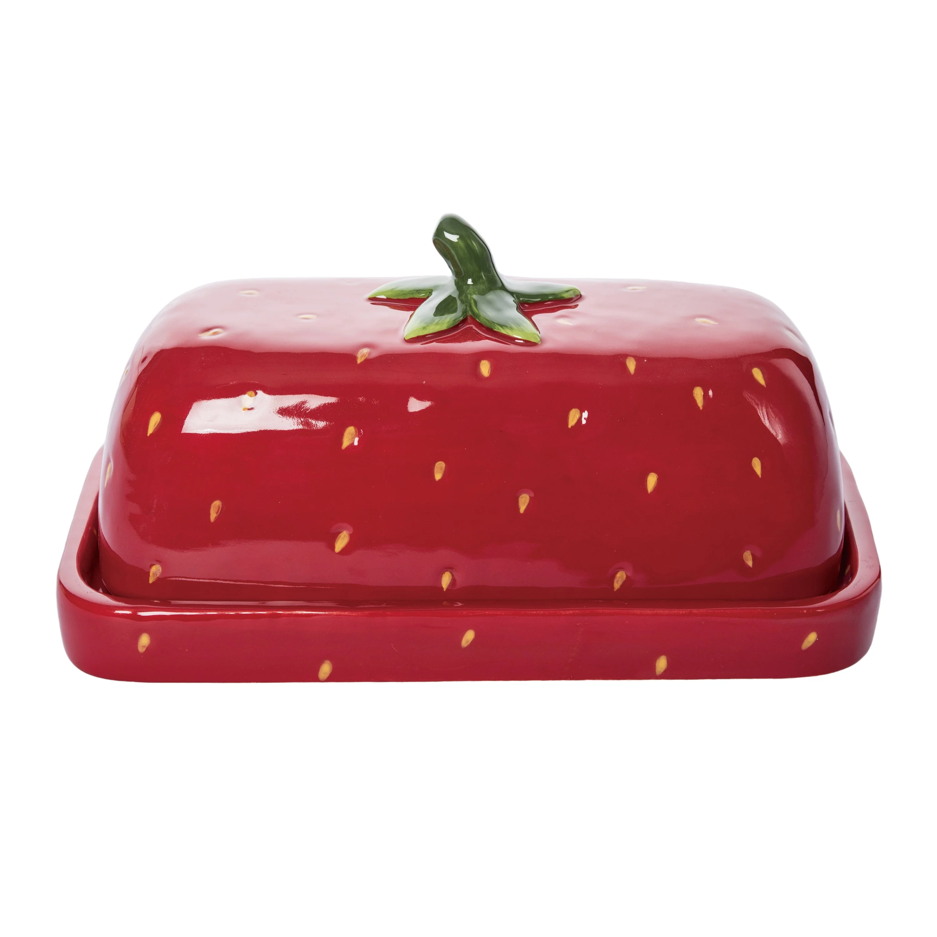 Dol Strawberry Butter Dish With Lid