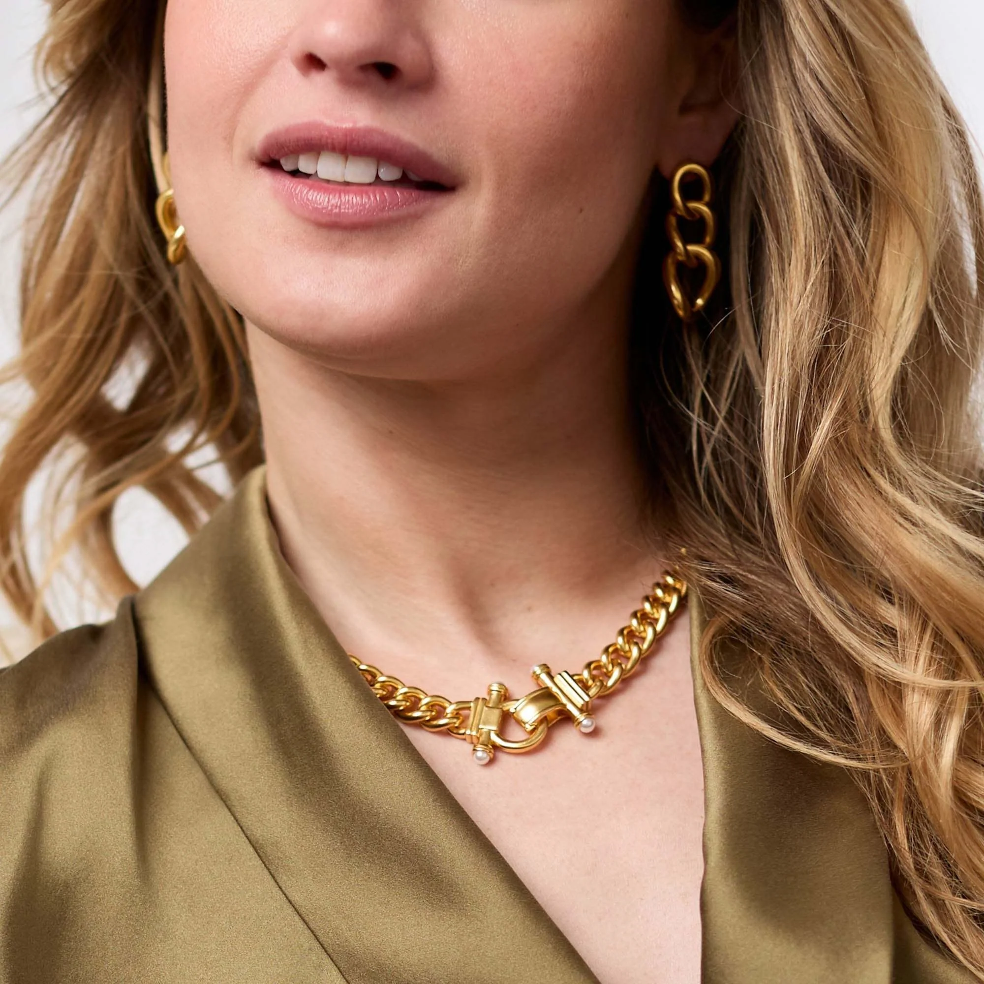 Dolce Demi Link Necklace Pearl - Image 3