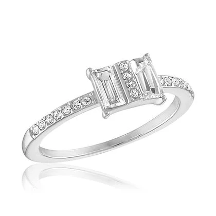 Double Baugette Stack Ring - Image 4