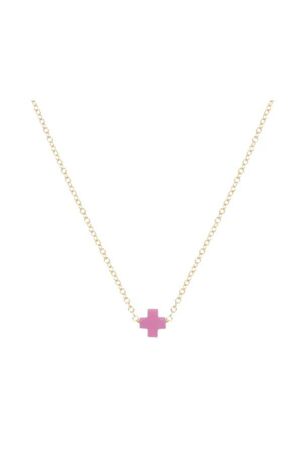 Egirl 14" Necklace Gold - Signature Cross Small - Image 4