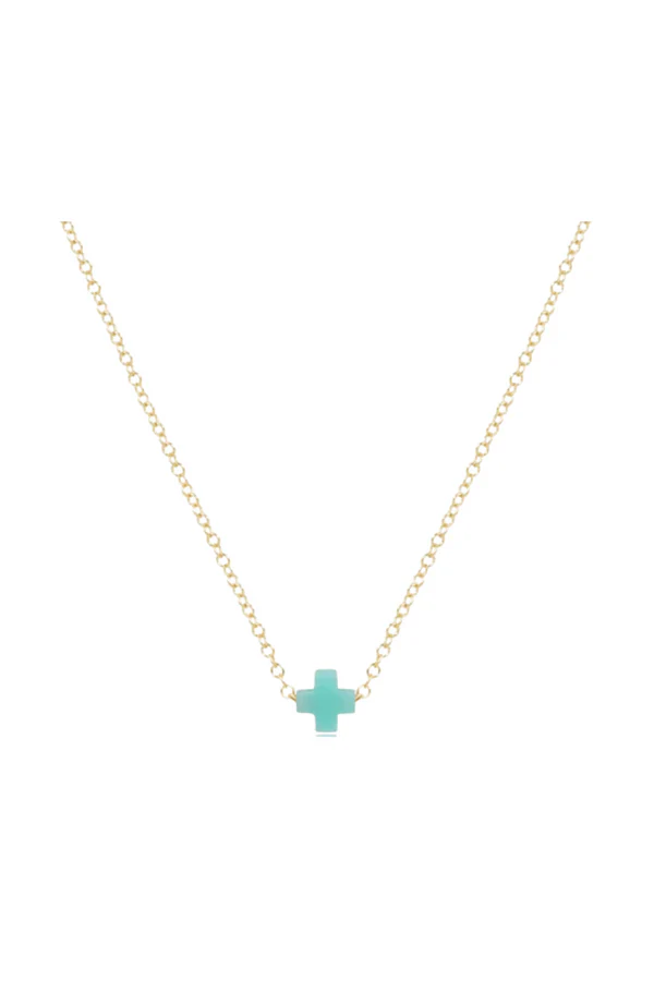 Egirl 14" Necklace Gold - Signature Cross Small - Image 5