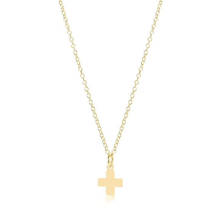 Egirl 14" Necklace Gold - Signature Cross Small - Image 9