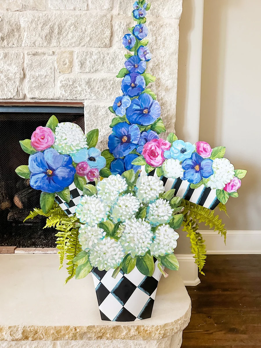 Elegant Pots of Mixed Flowers - Image 2
