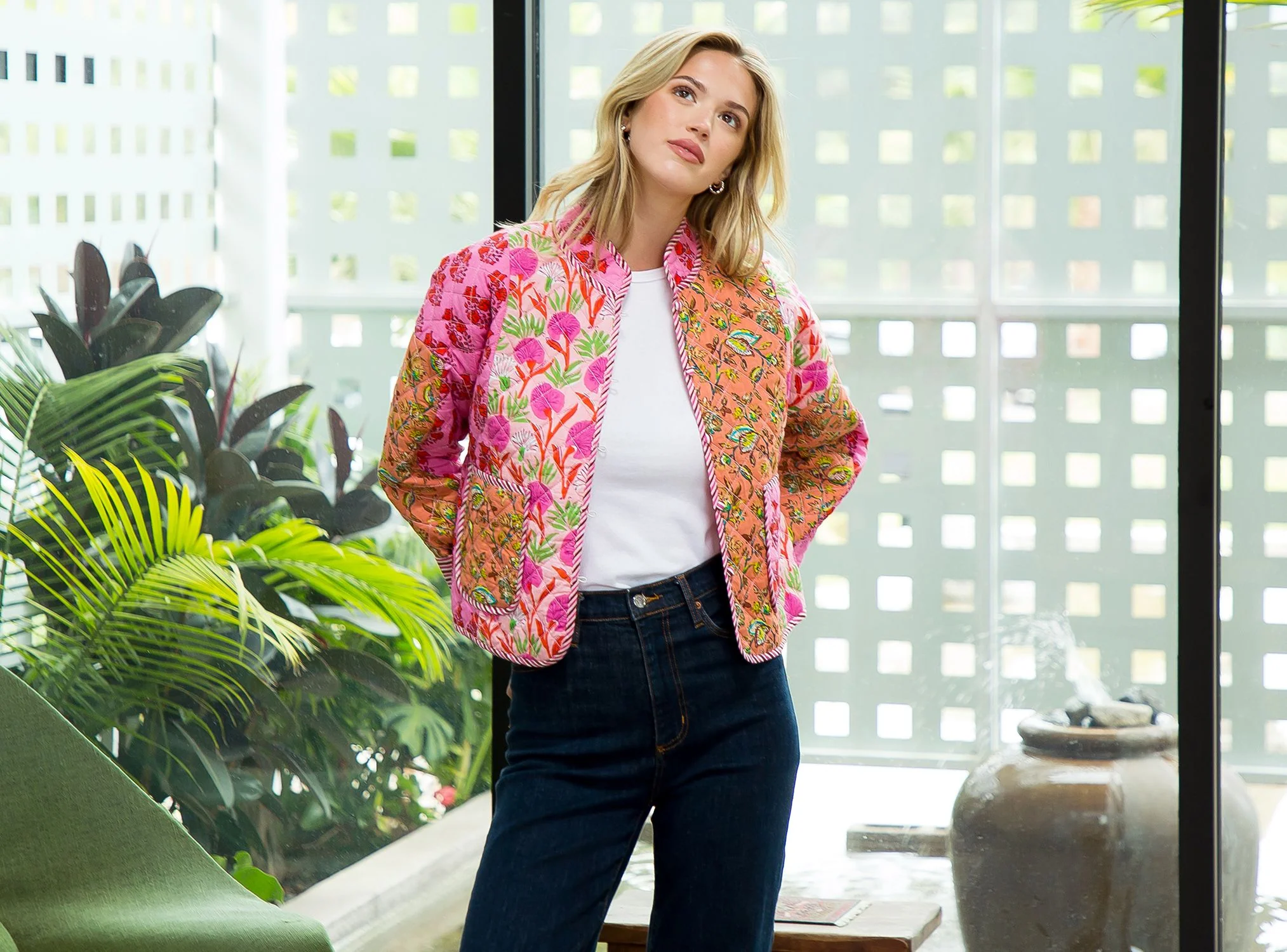 Elianna Patchwork Quilted Jacket