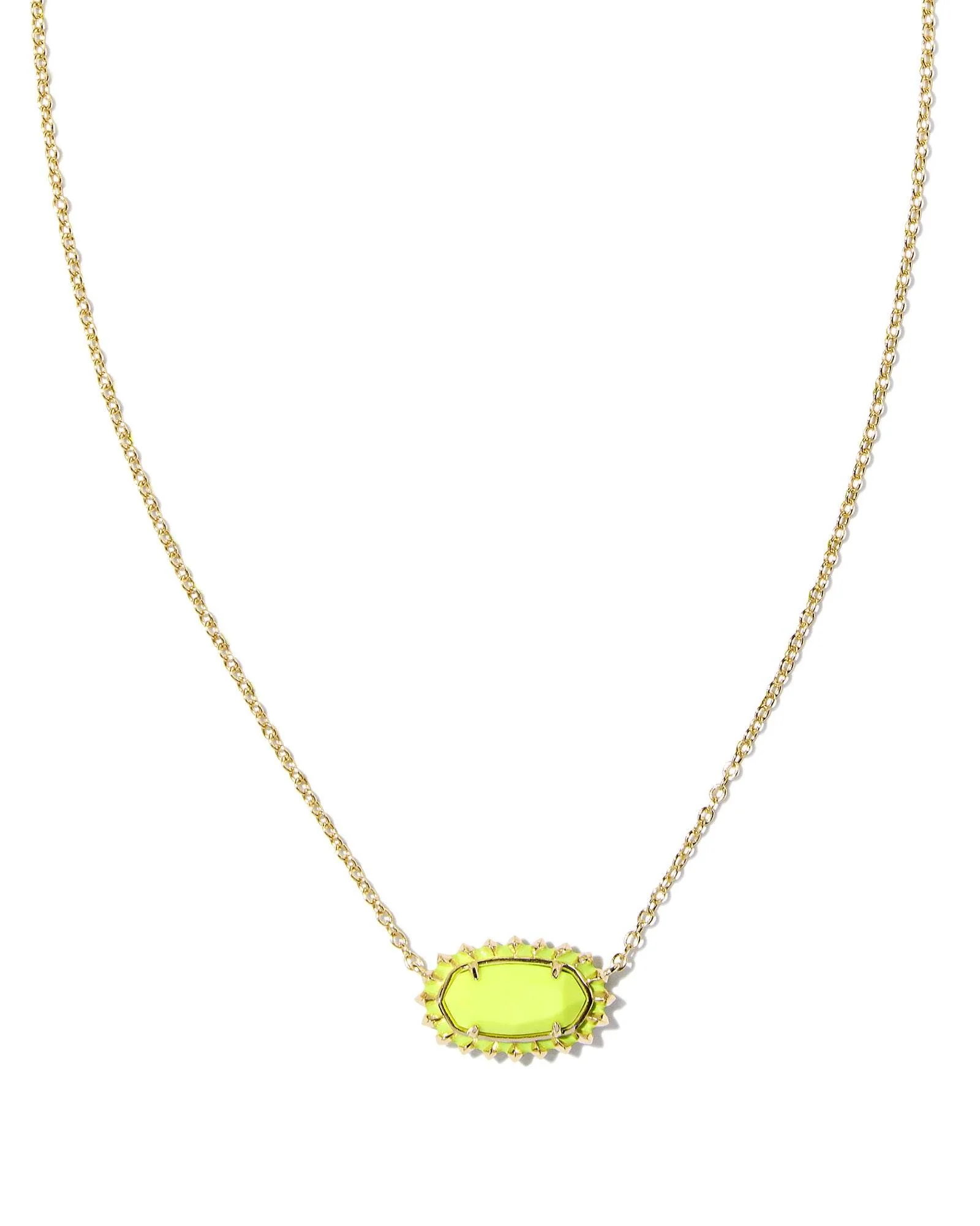 Elisa Color Burst Frame Short Necklace - Image 3