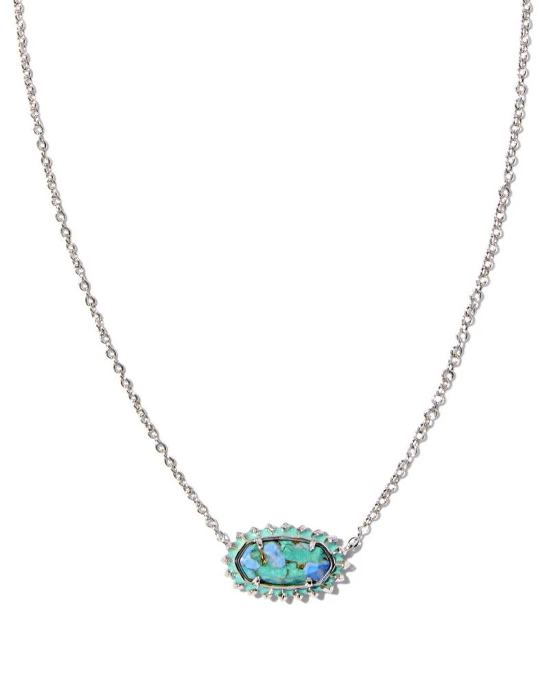 Elisa Color Burst Frame Short Necklace - Image 5