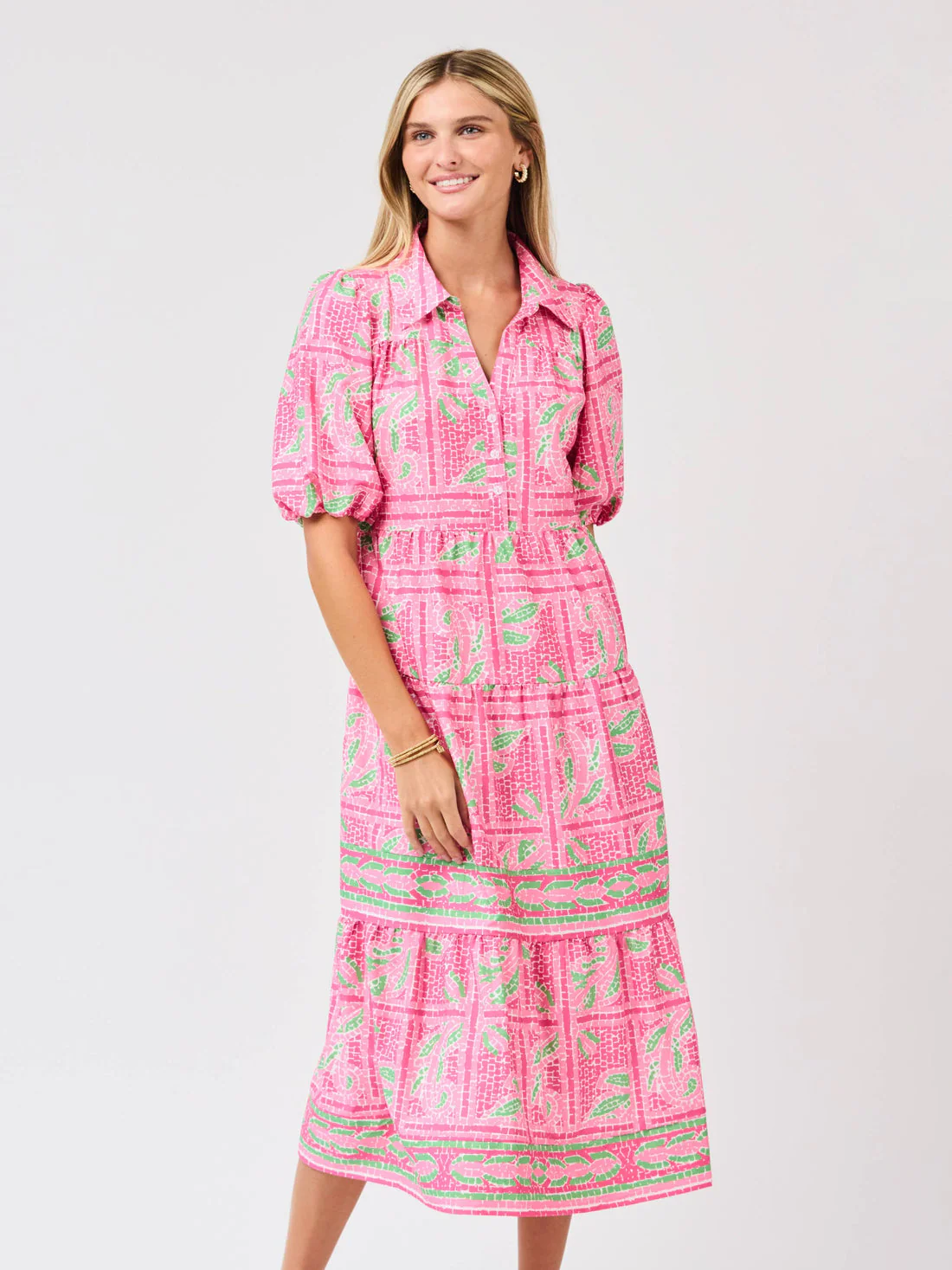 Eloise Trellis Tiles Dress - Image 6